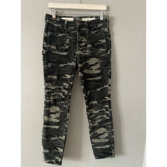 Pilcro And The Letterpress by Anthropologie Pants Green‎ Camo High Rise Skinny - Picture 2 of 10